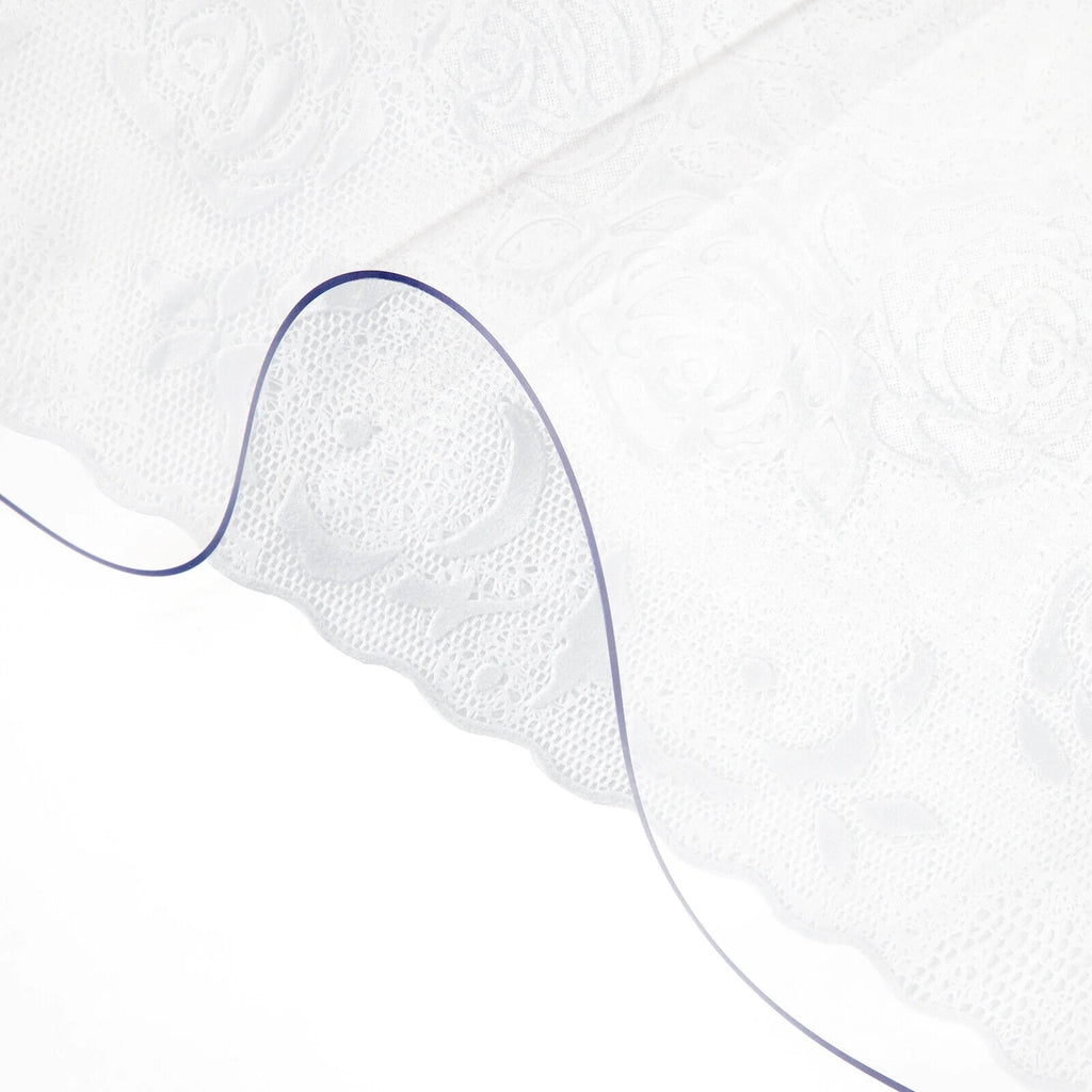 36x60" LarkLyn PVC Table Mat Waterproof Tablecloth Transparent Desk Protector Pad