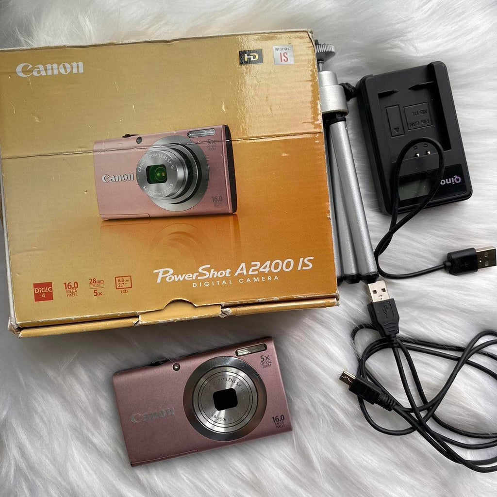 Used Digital Camera | Canon PowerShot A2400 digital camera - Boxed & Rare Y2K Light Pink | Complete Set