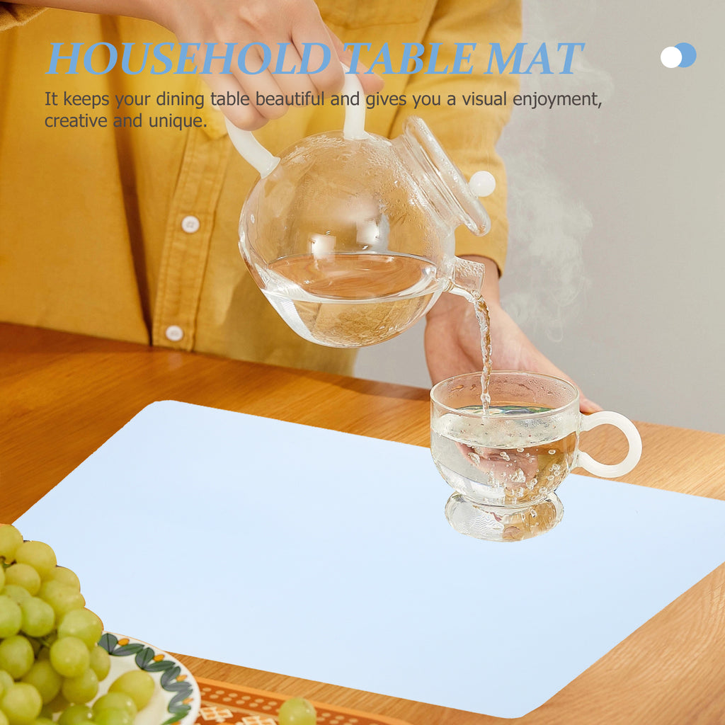 2 Pieces Dish Rack Handmade Silicone Mat Tableware Place